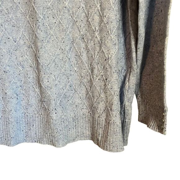 NWT! Karen Scott light blue crew neck knit sweater - Picture 10 of 11